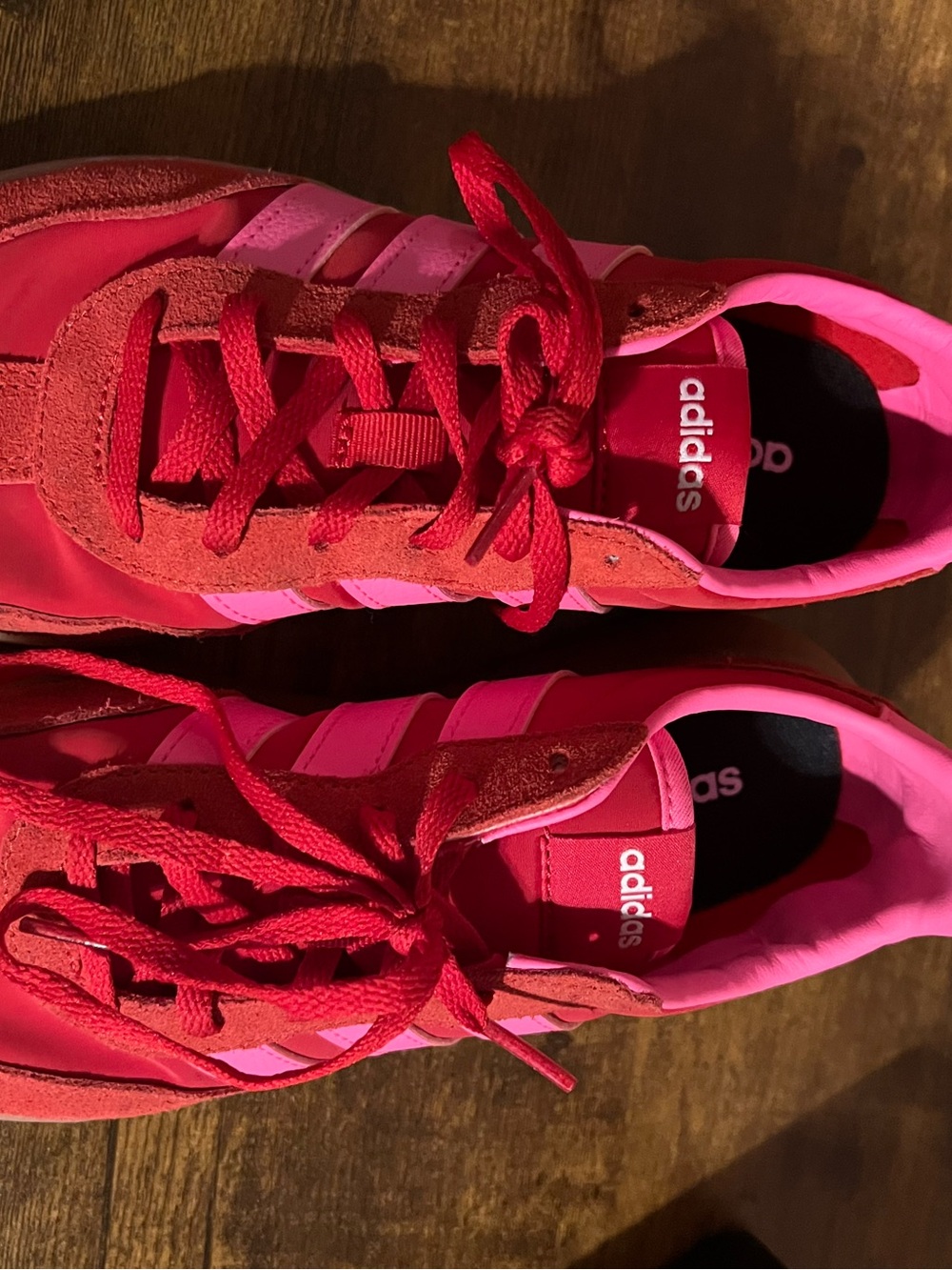 adidas Women’s Hot Pink and Red Athletic Sneakers